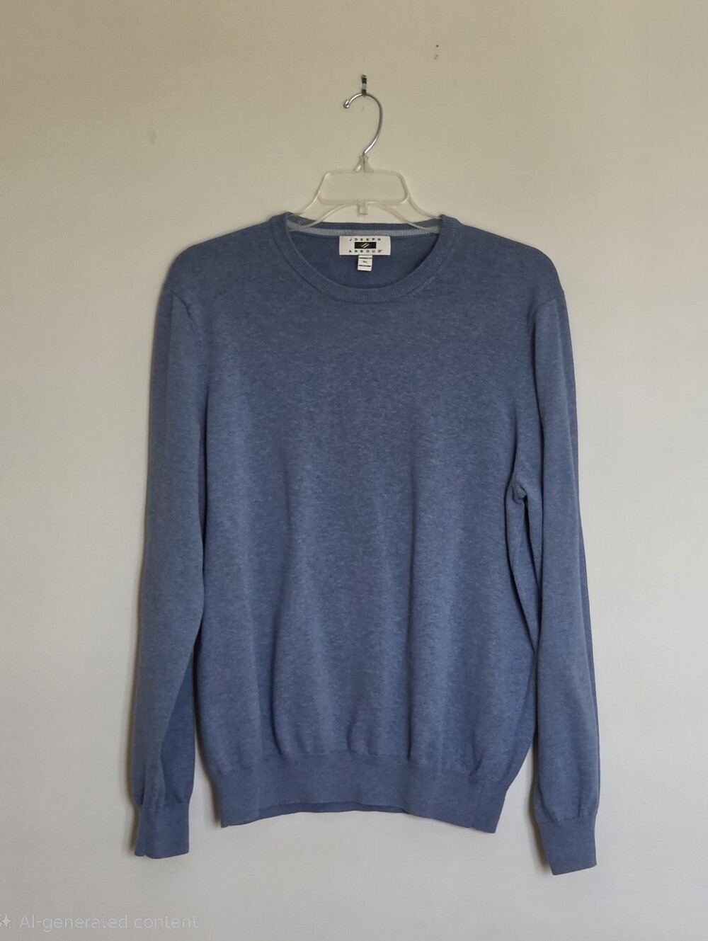 Joseph Abboud Men's Crewneck Sweater in Heather Blue